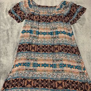 Xhilaration Off-shoulder Boho Dress - Size Medium
